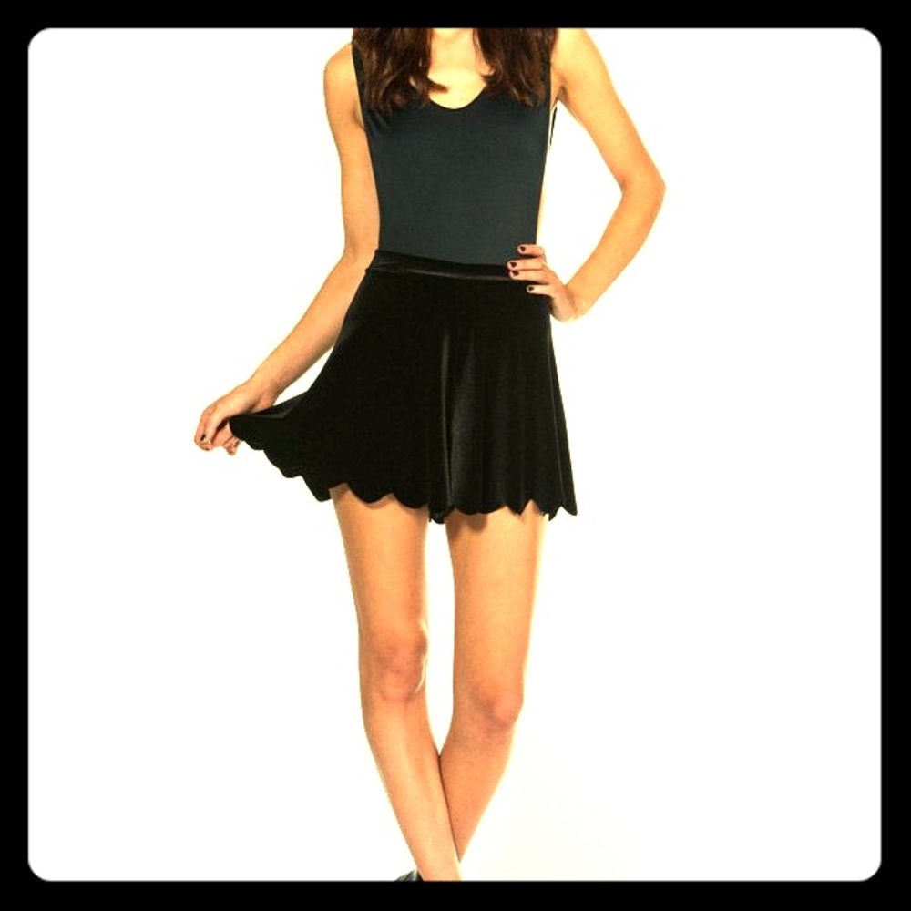 Blackmilk Clothing Black Velvet Shorties